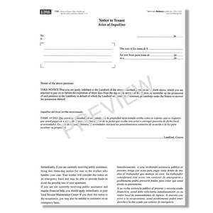 New York Notice To Tenants Forms