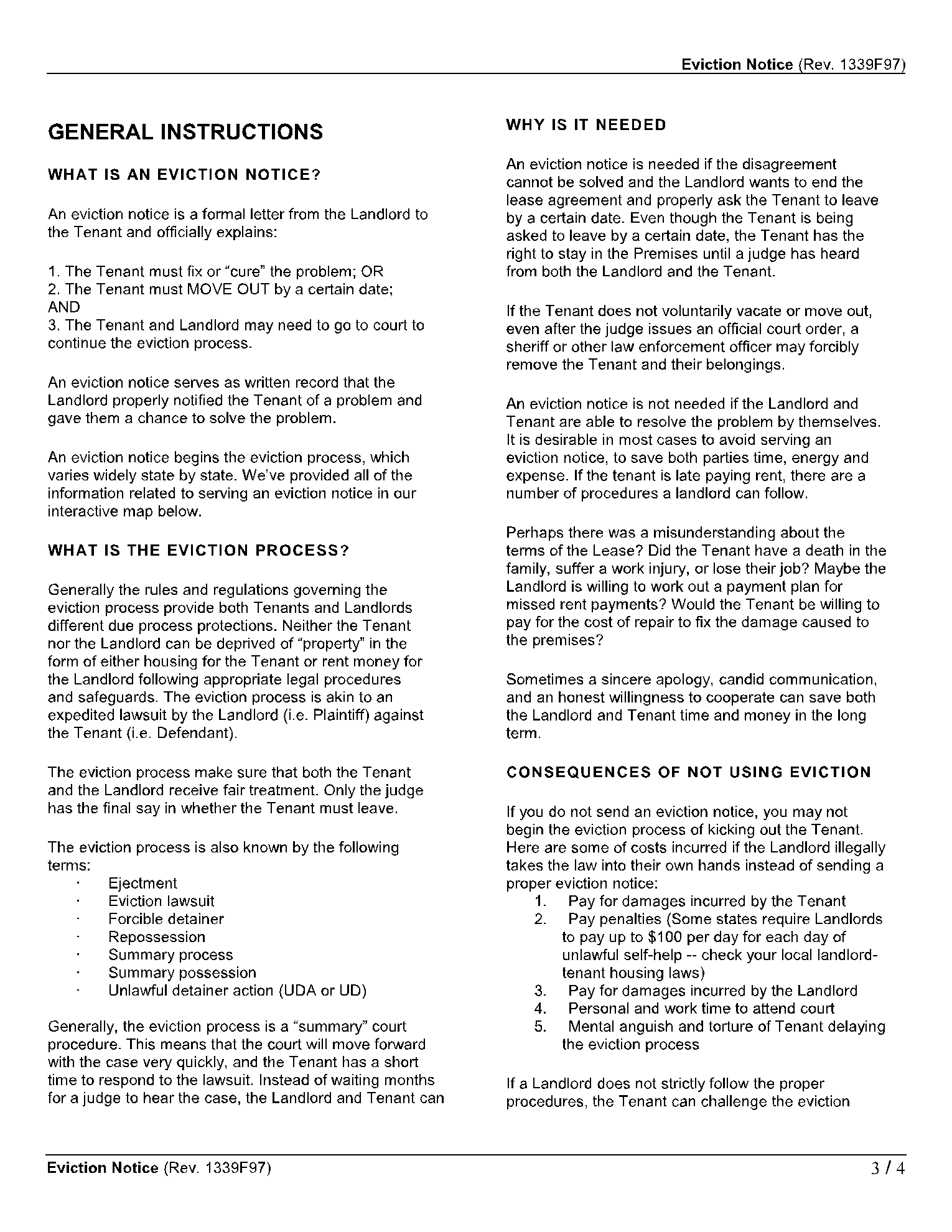 New York Eviction Notice Form (Free Download) | CocoSign