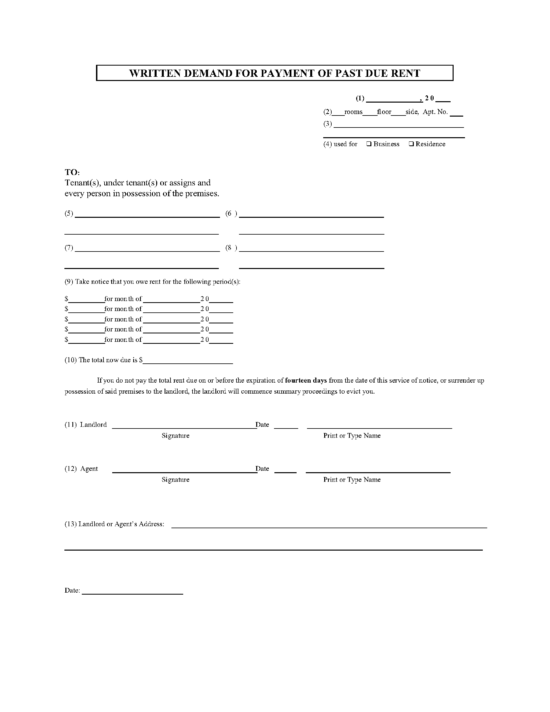 Free New York Eviction Notice Templates (4) | PDF | Word