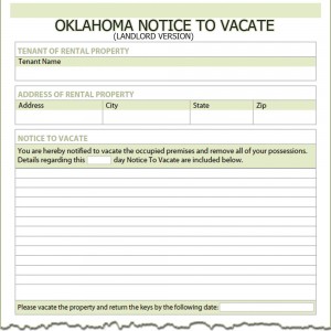 sample eviction notice oklahoma