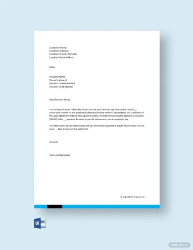 11+ Eviction Letter Template - DOC, PDF