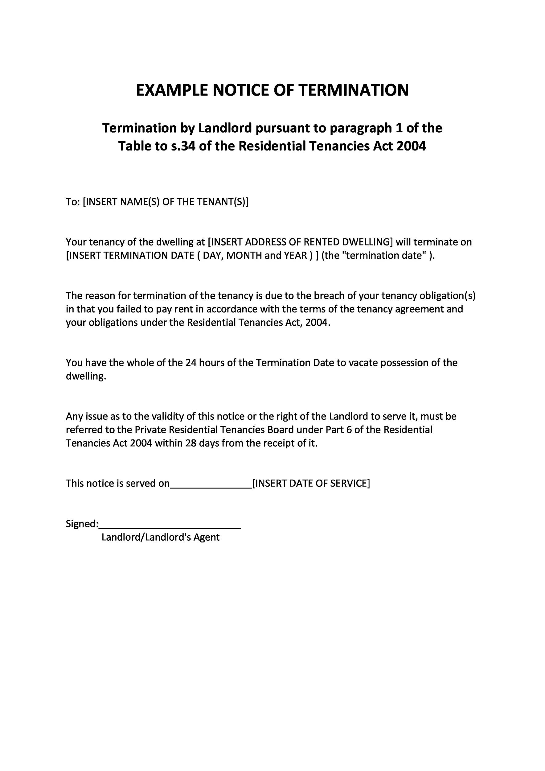45 Free Eviction Notice Templates [Word &  PDF] - TemplateLab
