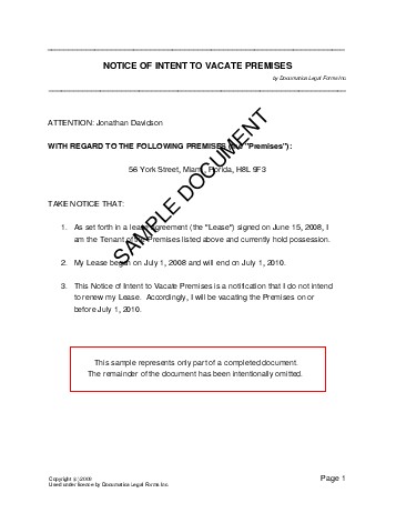 sample eviction notice to tenant in india