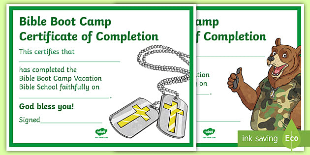 Vacation Bible School Certificate | Religion | Twinkl USA