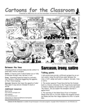 Cartoons for the Classroom: Sarcasm, Irony, and Satire Worksheet ...