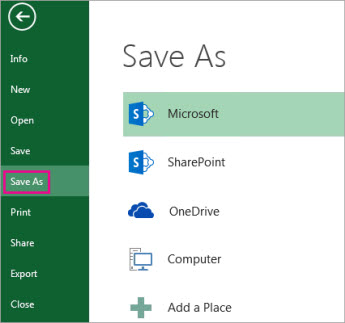 Save a workbook to text format (.txt or .csv) - Microsoft Support
