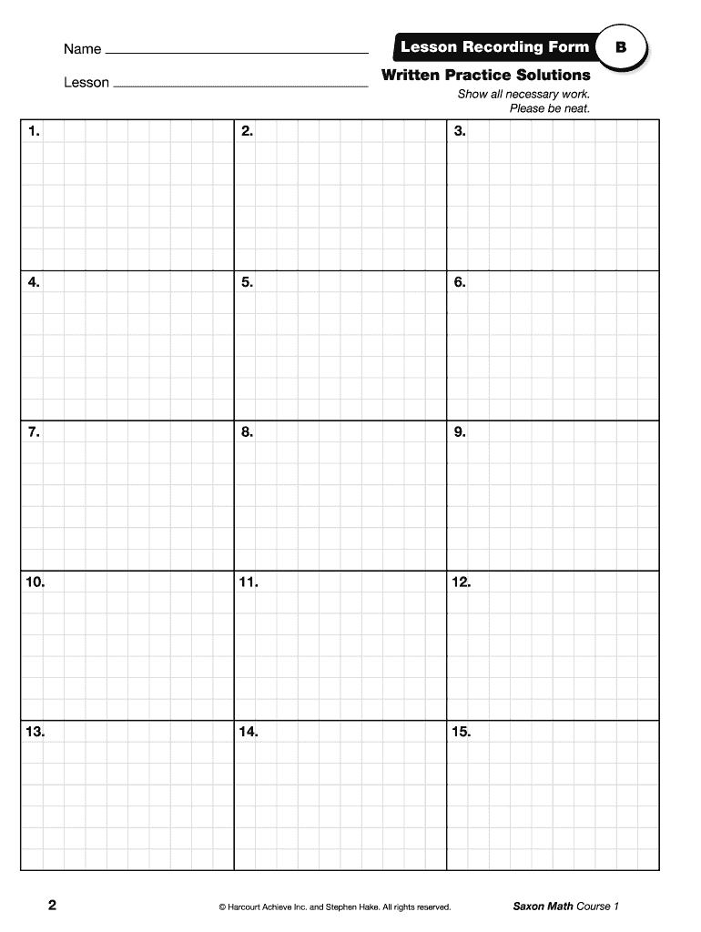 Saxon math worksheets pdf: Fill out &  sign online | DocHub