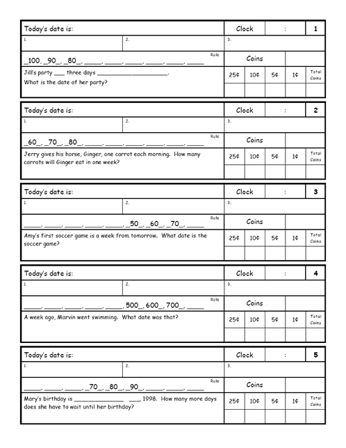 Grade 3 Daily Warm Up Work Sheets - $2.75 : iBeleave ... Jesus!