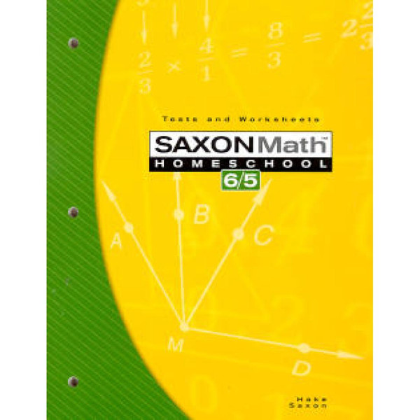 Saxon 6/5 Homeschool Tests and Worksheets Veritas Press Worksheets
