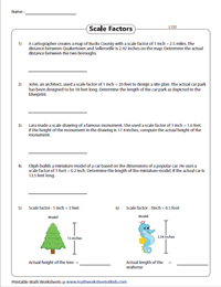 Scale Factor Worksheets | Scale Factor of Similar Figures
