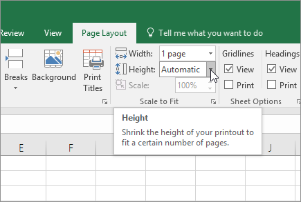 Scale a worksheet - Microsoft Support