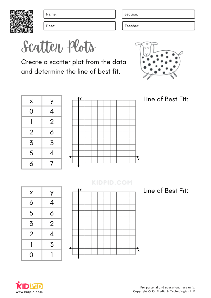 scatter plots and line of best fit worksheet answers