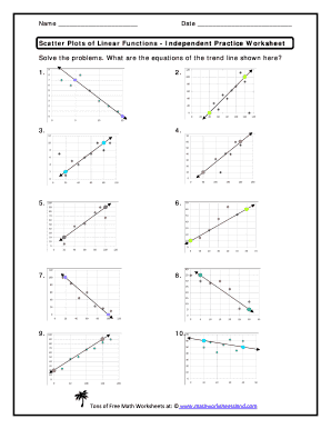 scatter plots worksheet with answers