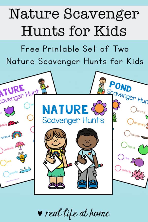 scavenger hunt worksheets printable