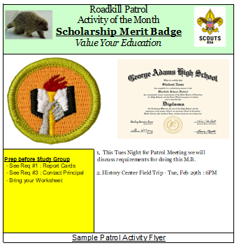 Scholarship Merit Badge Activity Planner - ScoutWiki