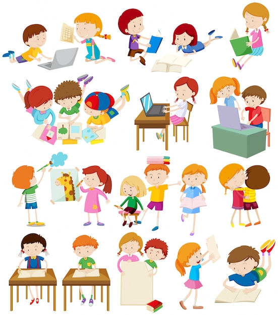 School Activities Vectors &  Illustrations for Free Download