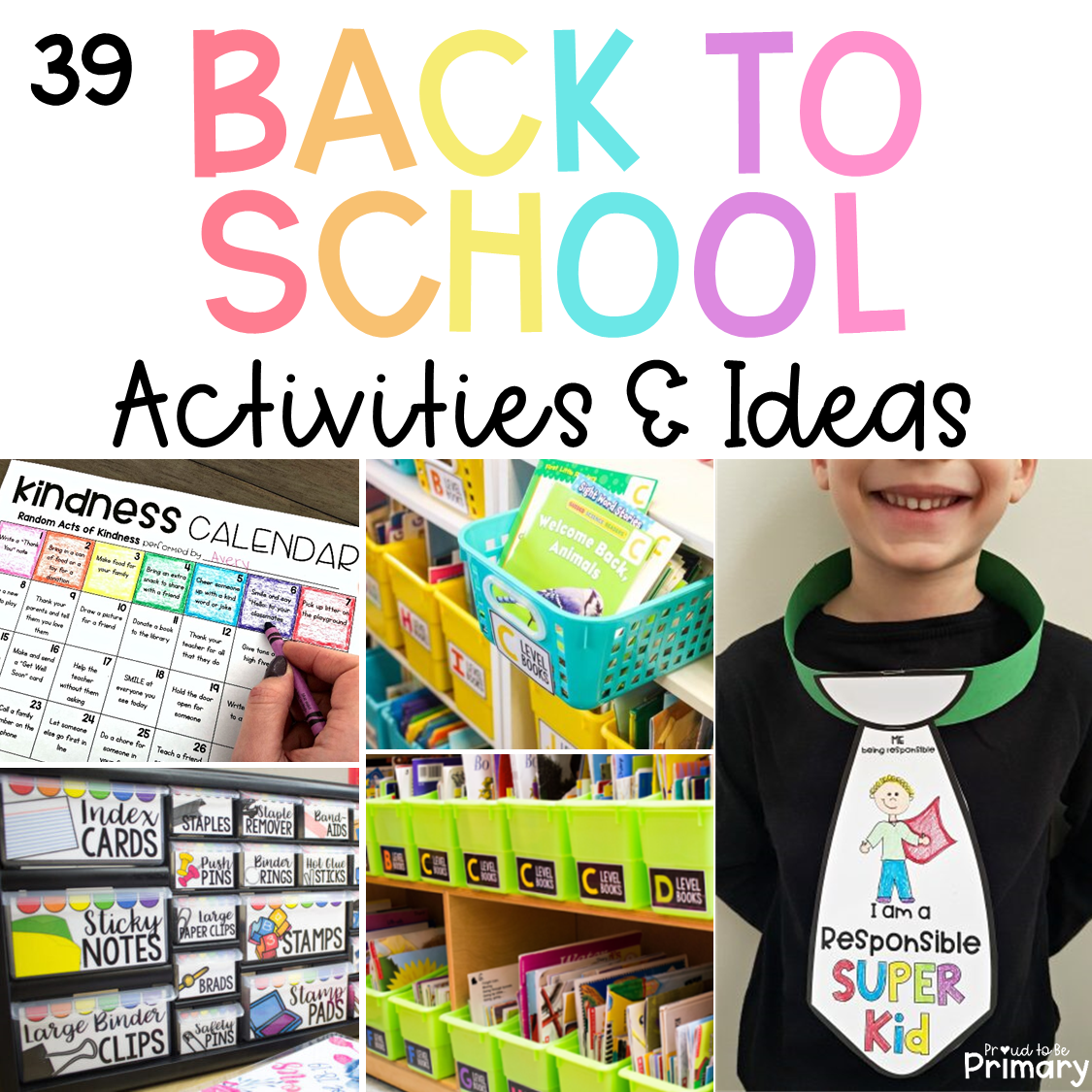 39 Back to School Activities &  Ideas for Teachers - Proud to be ...