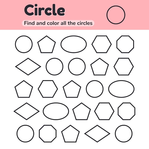 Premium Vector | Educational worksheet for kids kindergarten ...