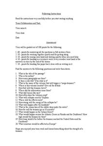 school following directions worksheet