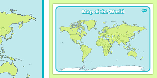school map of the world printable