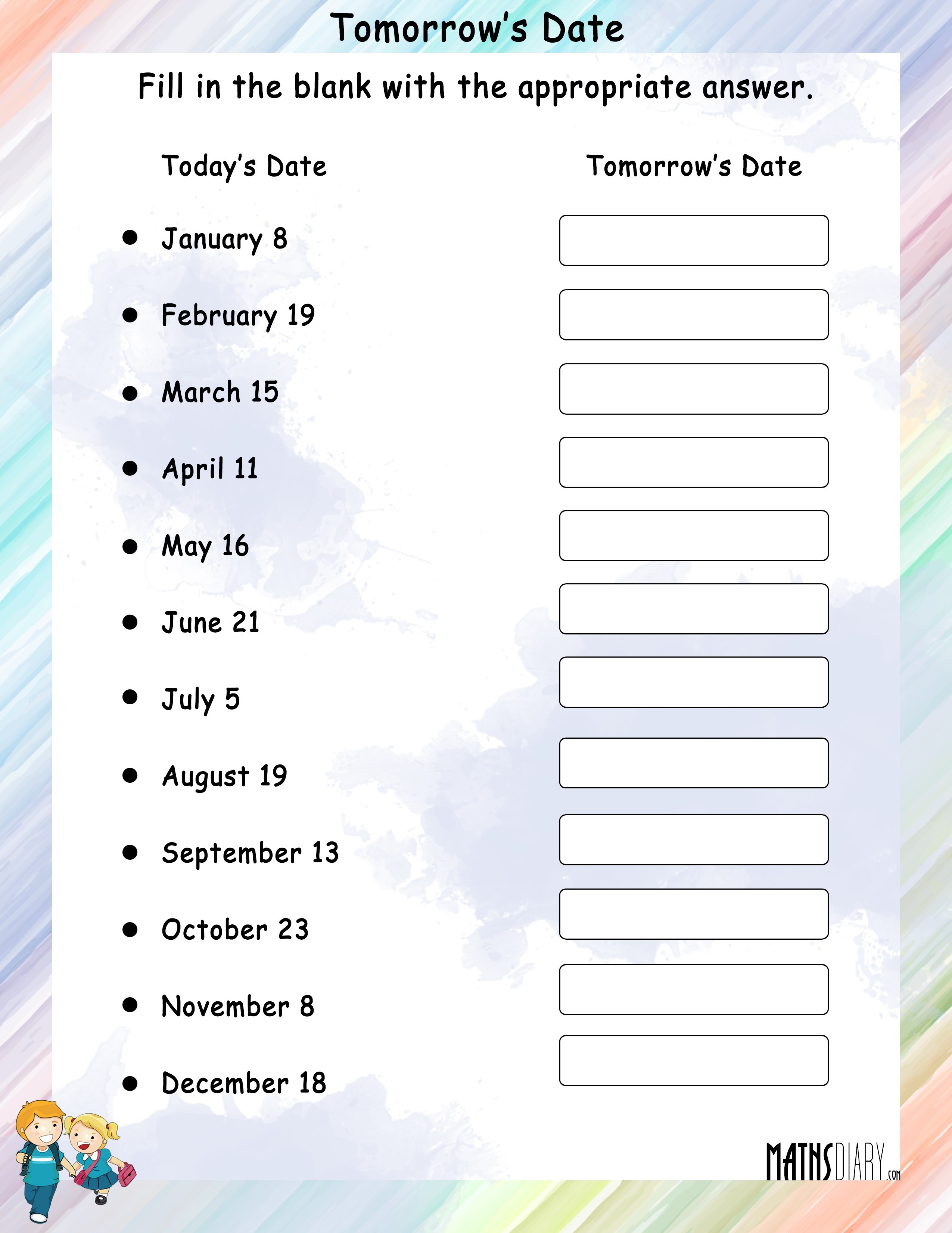 school of tomorrow worksheet