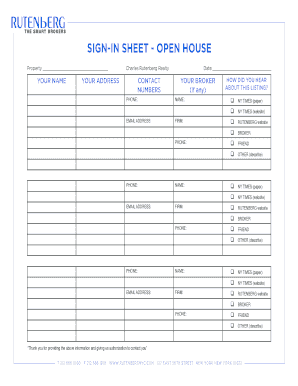 school open house sign in sheet free printable