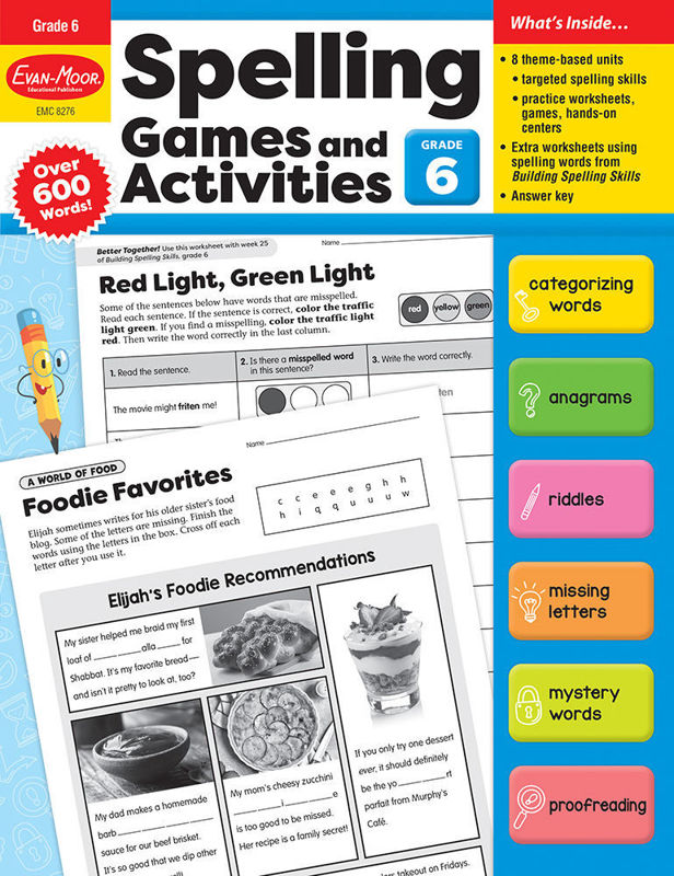 school spelling worksheet to print
