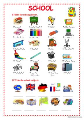 80,754 School English ESL worksheets pdf &  doc