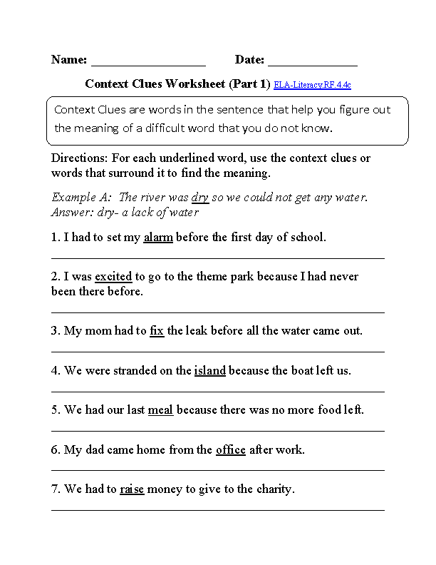 school worksheet 4th grade