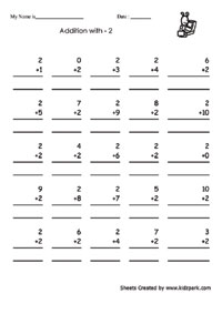 Adding With Number 2 Worksheet,Play School Activity Sheets ...