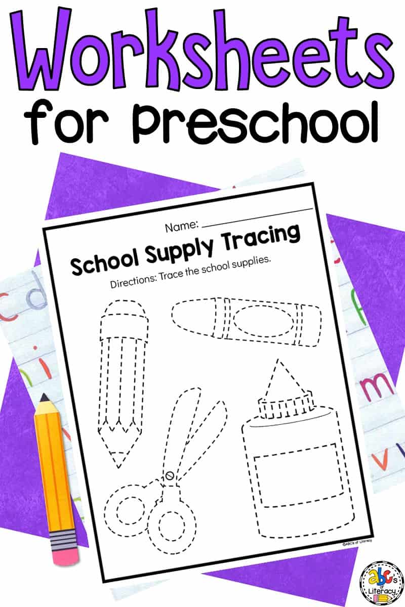 Back-to-School Preschool Worksheets For 3-5 Year Olds