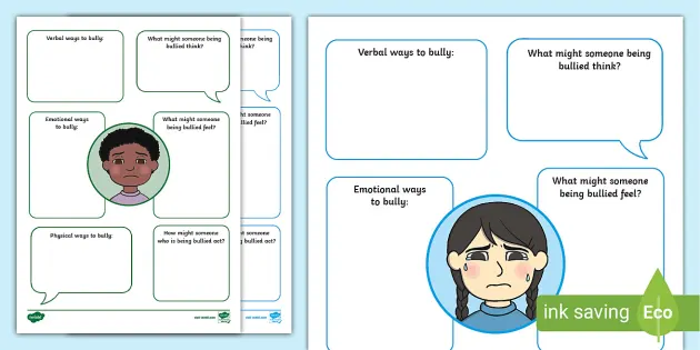 Printable Bullying Worksheets for Kids | Twinkl USA - Twinkl