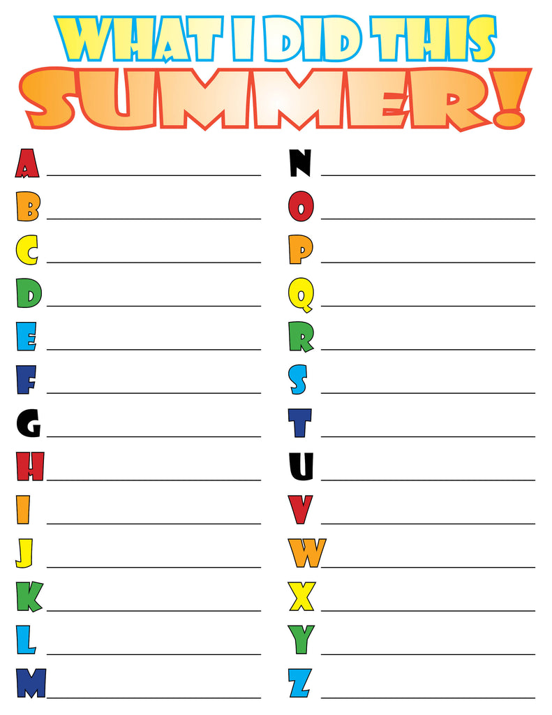 Back to School Worksheets | edHelper.com