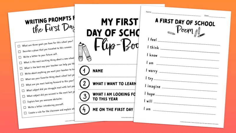 school worksheet printables