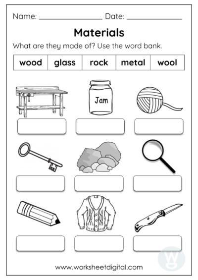 Grade 2 Science - Worksheet Digital