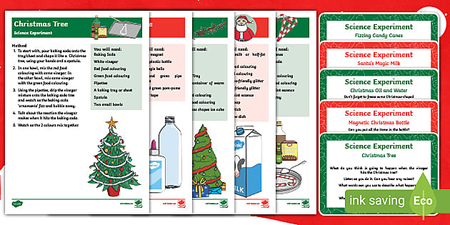 Christmas investigation EYFS -Science Experiments Pack