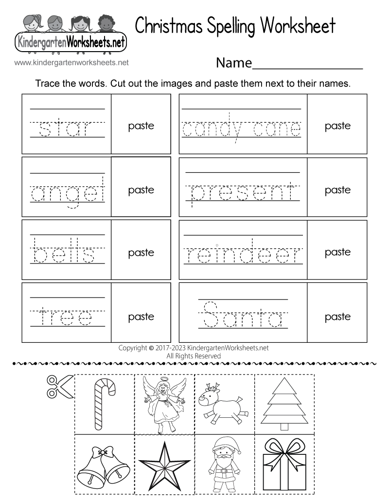Christmas Spelling Worksheet - Free Printable, Digital, &  PDF