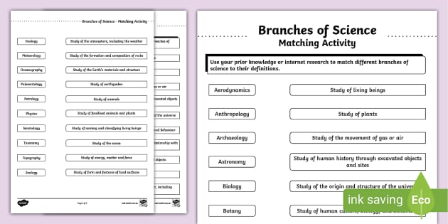 science enrichment worksheet