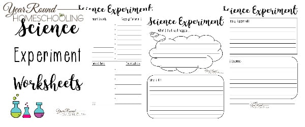 science experiment worksheet