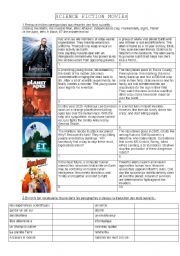 science fiction movies - ESL worksheet by emiliehernault