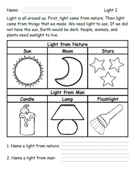 200+ Science Worksheets for First Grade