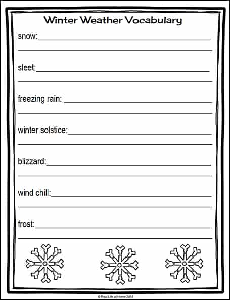 Winter Science Activities: Free Winter Worksheets for Kids