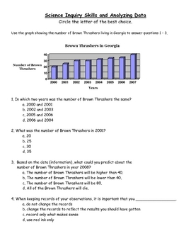 science inquiry skills worksheet