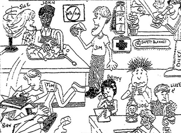 Lab Safety Cartoon