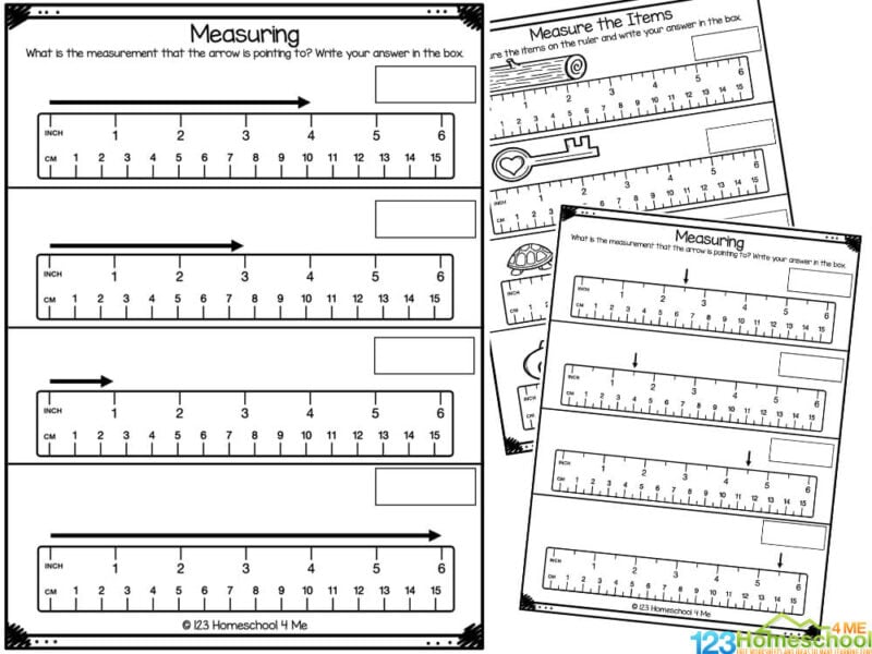 ? FREE Printable Measurement Kindergarten Worksheets