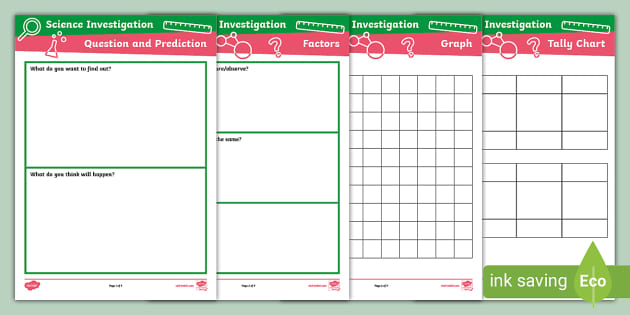 Science Experiment Procedure Template For Kids | 