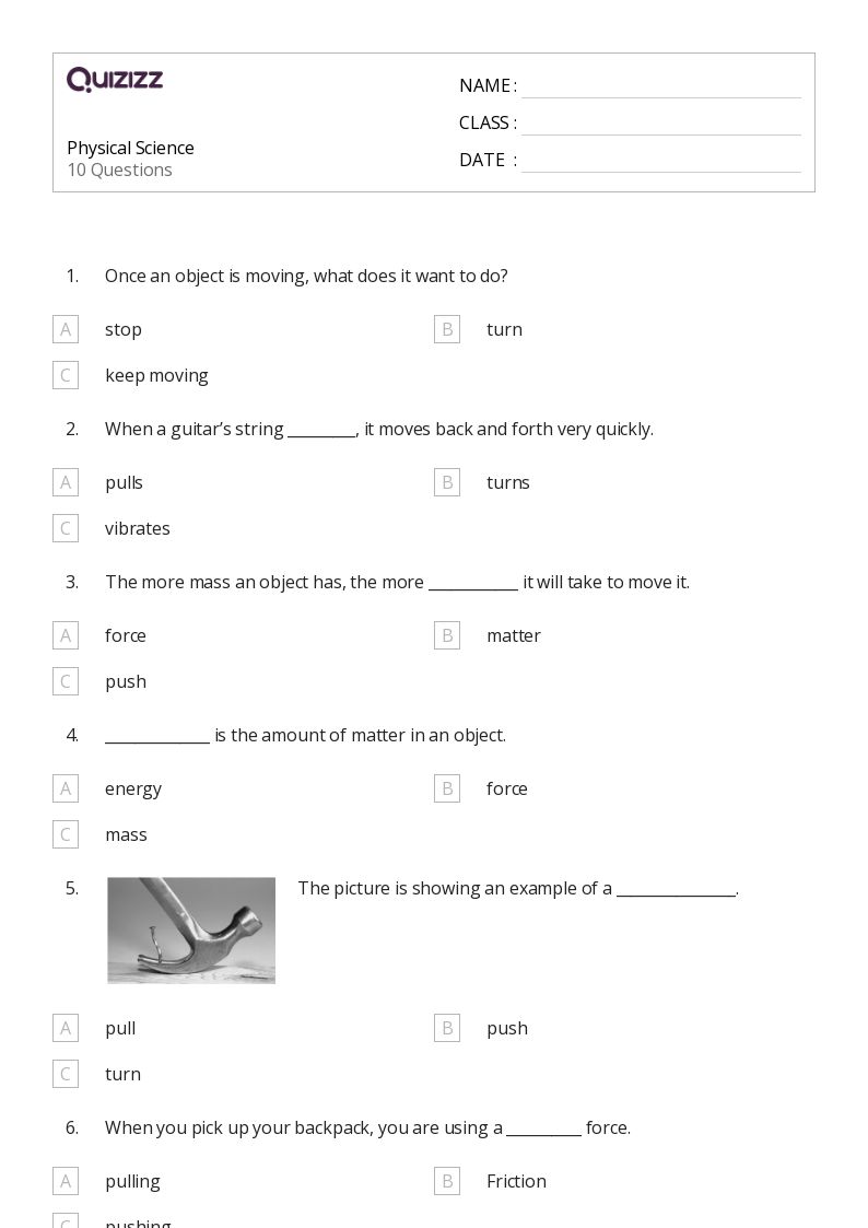 50+ Science worksheets for 2nd Grade on Quizizz | Free &  Printable