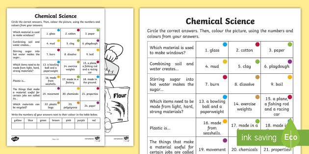 science printable worksheet for grade 2