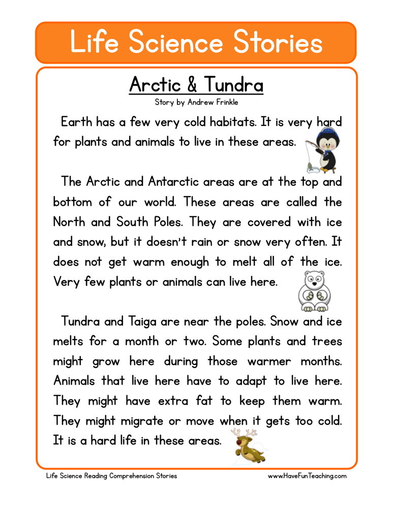science reading worksheet