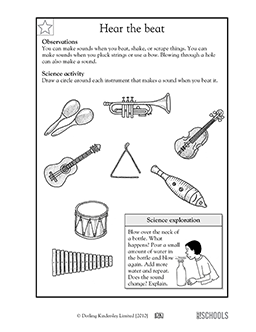 science sound worksheet